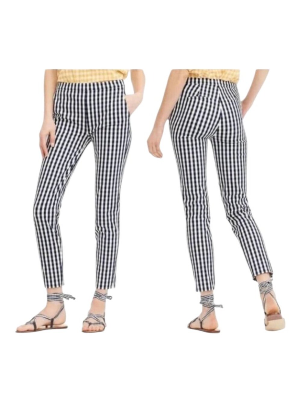 J. Crew Martie Gingham Preppy Ankle Pants